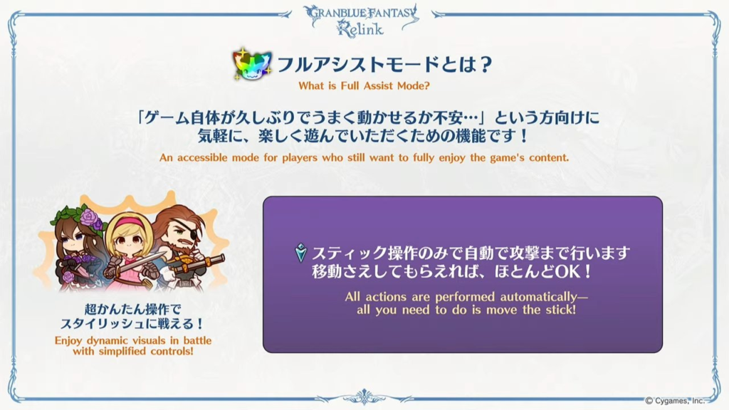 Cygames' explanation of Full Assist Mode